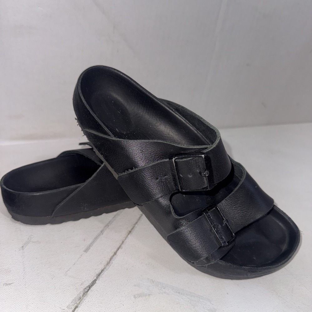 Birkenstock Arizona Black Leather Gorpcore Outdoor Eva Sandals NO SIZE